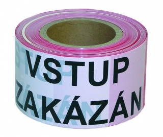 Páska výstražná 250 mx7,5 cm Zákaz vstupu