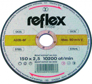 Kotouč řezný 150x1x22,2mm na kov Reflex Profi