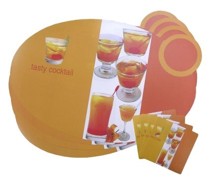 Prostírání Cocktail souprava 4 a 4 ks