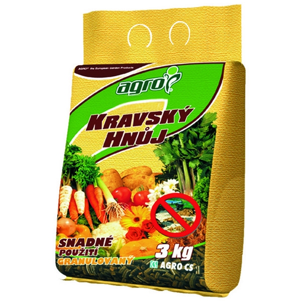 Hnůj kravský 2,5kg AGRO