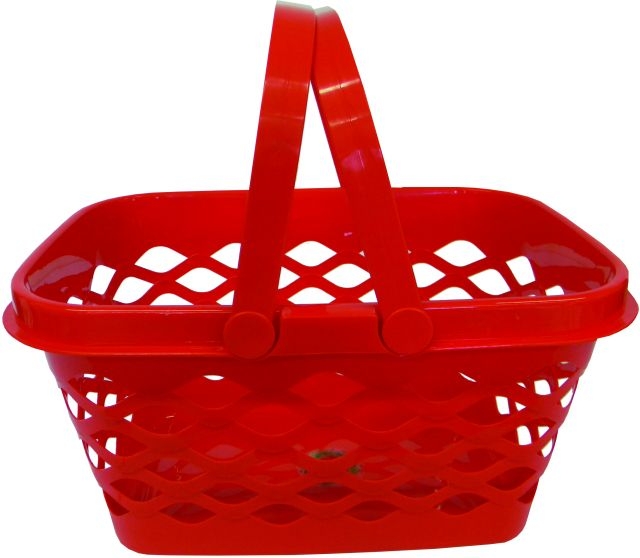 Košík s uchy 36x24x19 cm plast 