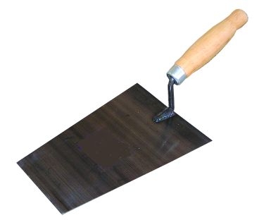 Lžíce zednická černá 200x140 mm
