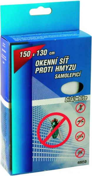 Síť okenní 150x90 cm bílá samolepící     