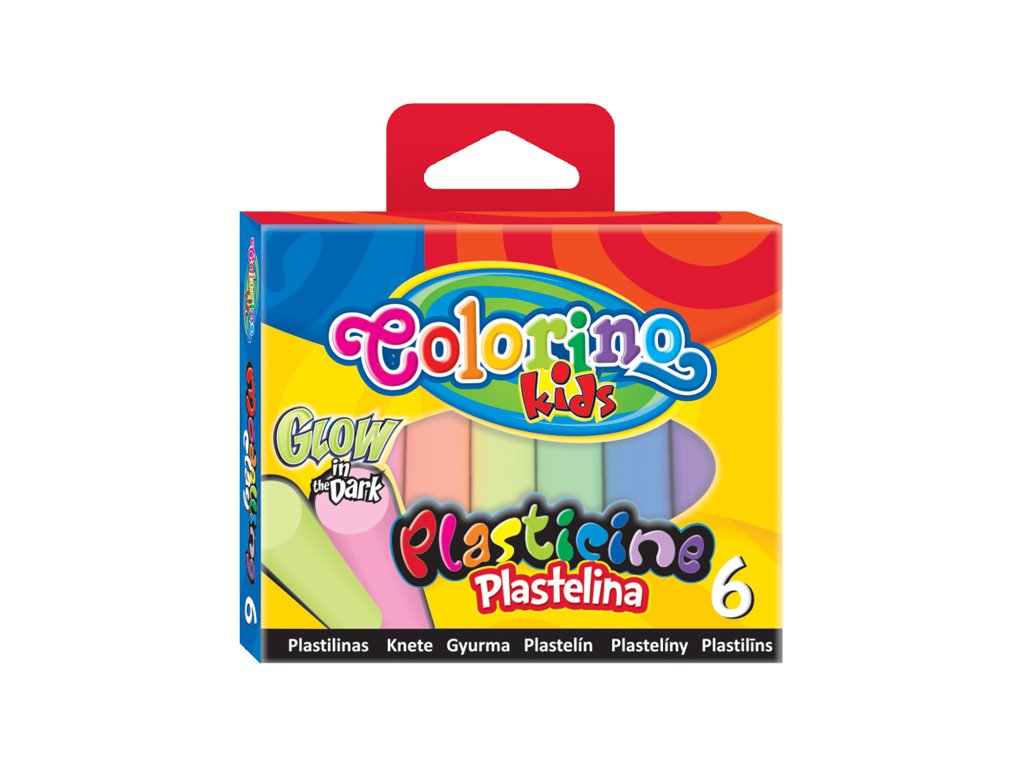 Colorino modelína - svítící ve tmě 6 barev