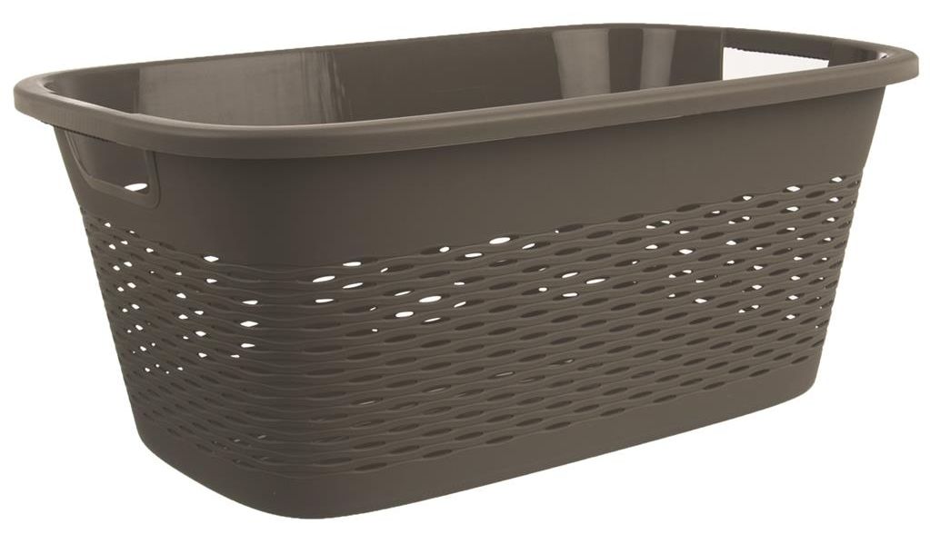 Koš na čisté prádlo 29 l / 58x37,5x24 cm tmavě šedý plast