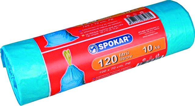 Pytel na odpadky zatahovací 120l/10ks SPOKAR