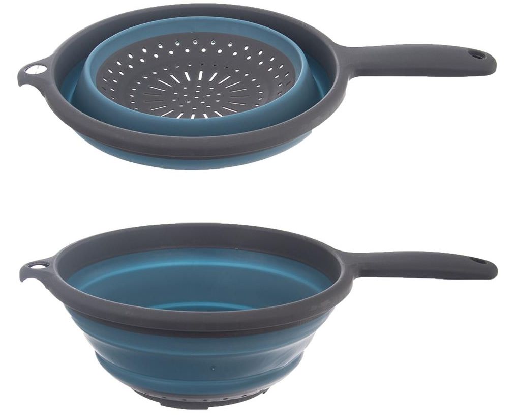 Cedník skládací 23 cm plast / guma