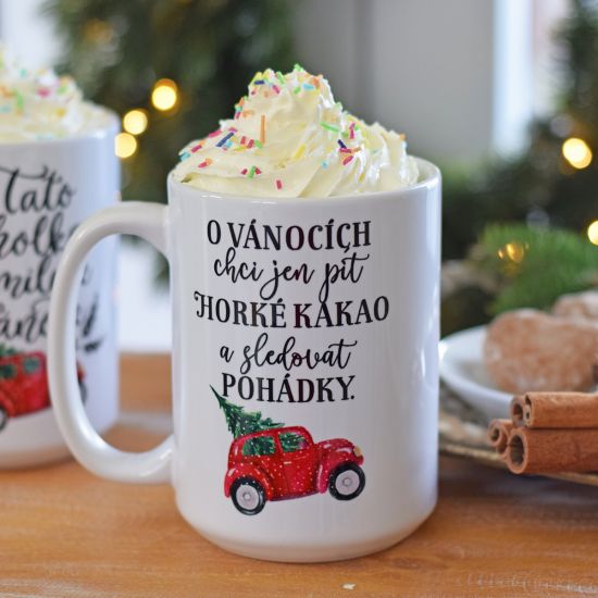 Hrnek s autíčkem 'KAKAO A POHÁDKY' 400 ml
