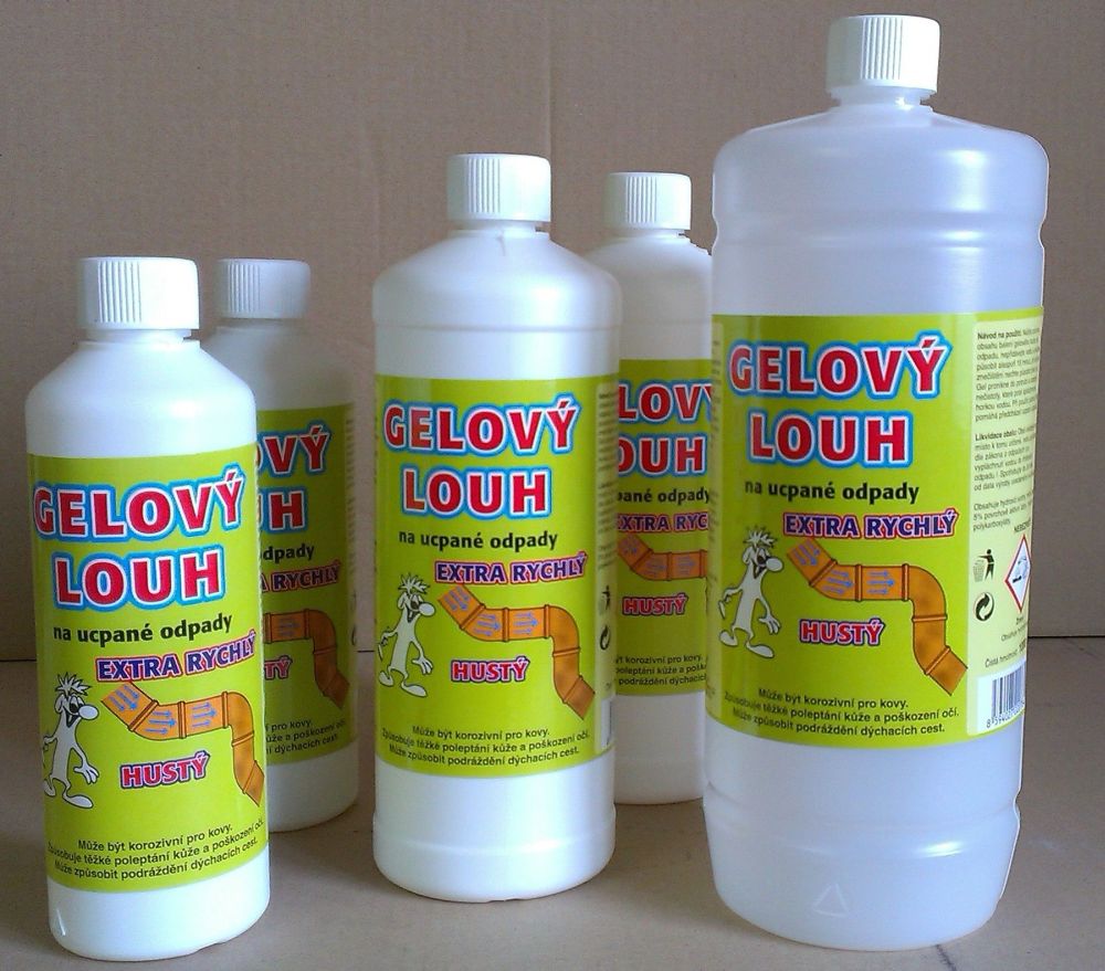 Čistič odpadů louh gelový 0,5 kg