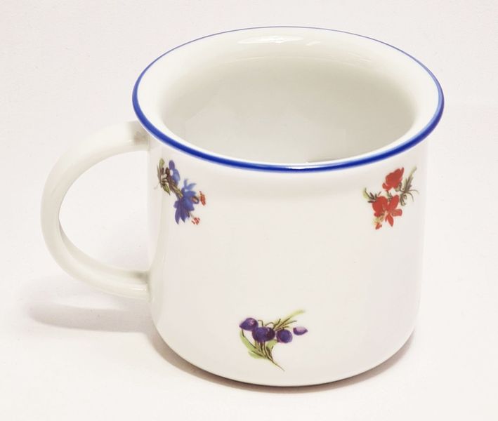 Hrnek 250ml TINA - RAK. HÁZENKA-modrá.l. český porcelán