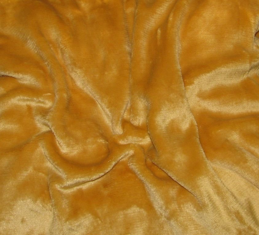 Mikroplyšové prostěradlo medové 180x200cm