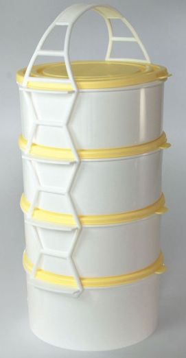 Jídlonosič kombi 3x1,3 l+1,7 l plast