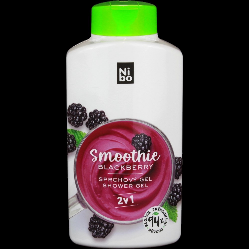Gel sprchový a šampon 500ml dámský Smoothie Blackberry Nibo