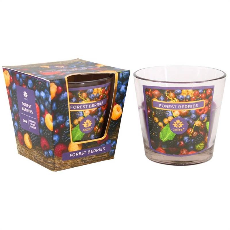 AROME svíčka vosková ve skle 120g Forest Berries