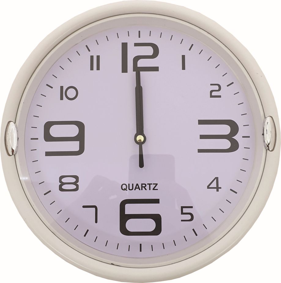 Hodiny nástěnné červené 22 cm velké číslice