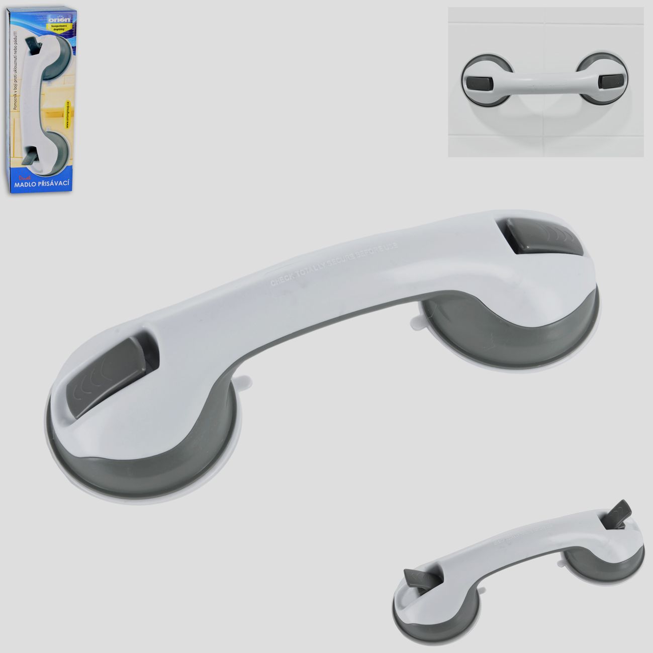 Madlo přisávací 30x10 cm plast Dual