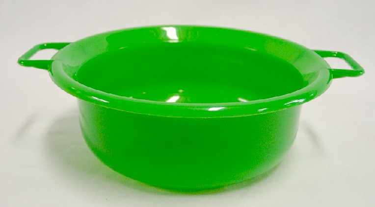 Miska MK s uchy plast kropenatá šedá14 cm