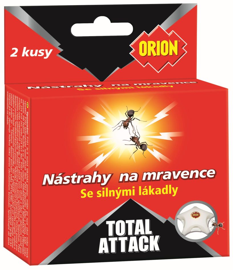 Návnada na hubení mravenců past domeček 2 ks ORION TOTAL ATTACK