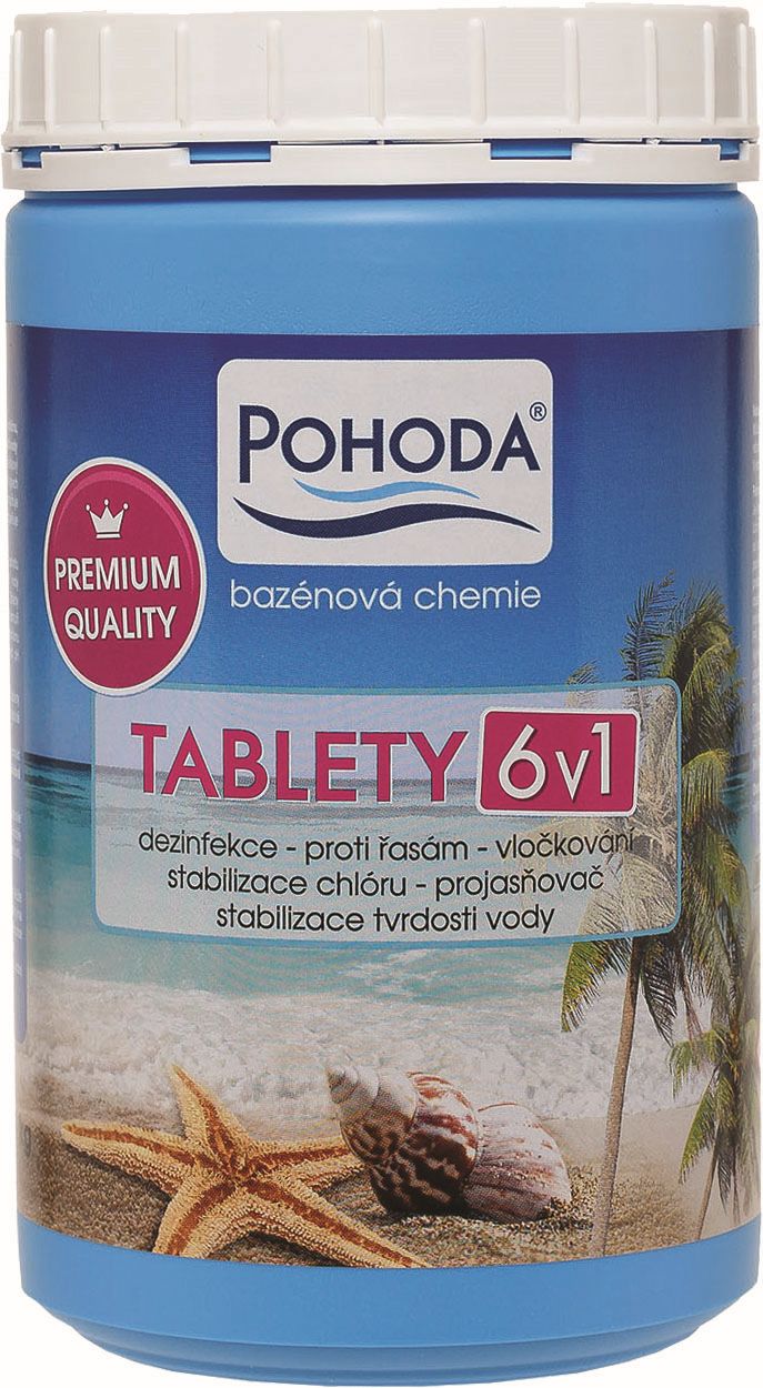 Tablety chlorové 6v1 1kg 5ks Pohoda