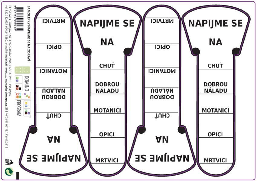 Etikety Napijme se 4 ks