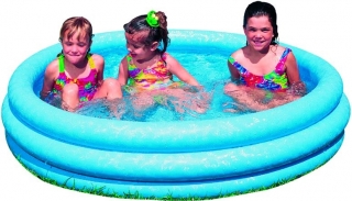 Bazén nafukovací 114x25 cm/132 l vody, výška vody 17 cm modrý vinyl
