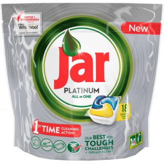Tablety do myčky 18 ks Jar Platinum ALL in ONE citron