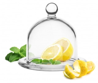 Dóza na citron 12,5x12cm sklo