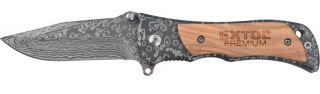 Nůž kapesní zavírací 160/90 mm nerez Extol Premium