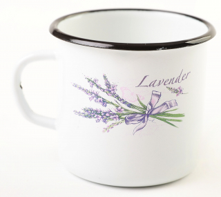 Hrnek 250 ml smalt levandule