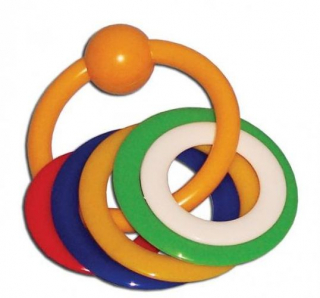 Kroužek kousací DĚTSKÝ-5kroužků 
