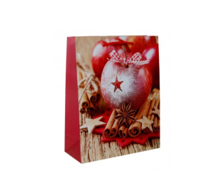 Vánoční taška jablko skořice 18x23 cm