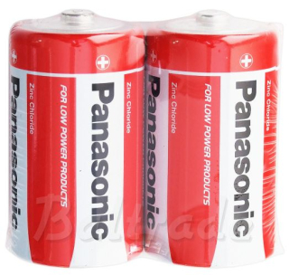 Baterie velké mono Panasonic Zinc (vel. D ve fólii)