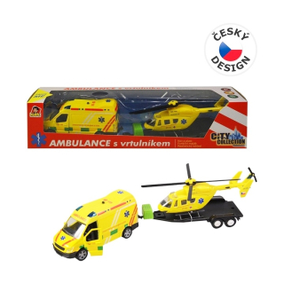 Ambulance a vrtulník, světlo zvuk