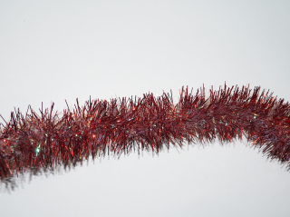 Řetěz vánoční 1,8 m/5 cm červený melír