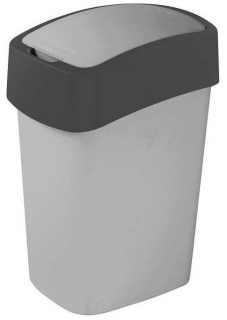 Koš odpadkový Flipbin 10 l stříbrný/antracit