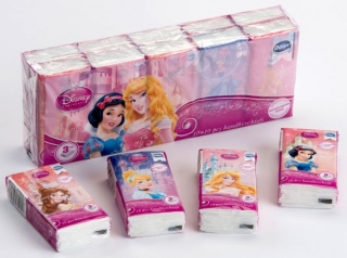Kapesníky Disney Princess 10 ks 3 vrstvé