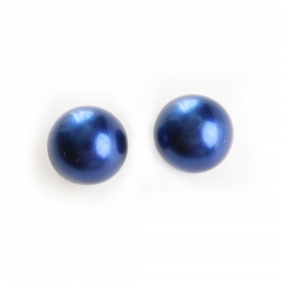 Náušnice Jablonecká perla modré puzeta 