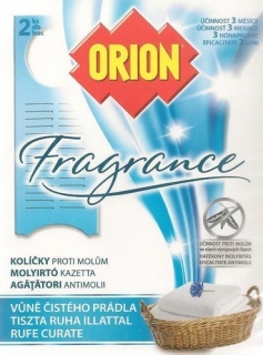 Orion Fragrance Vůně čistého prádla závěsné kolíčky proti molům 2 kusy