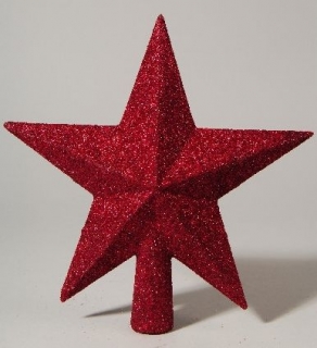 Špice vánoční hvězda červená 19 cm