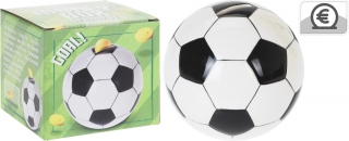 Kasička pokladnička 11,5x11,5x10 cm fotbalový míč